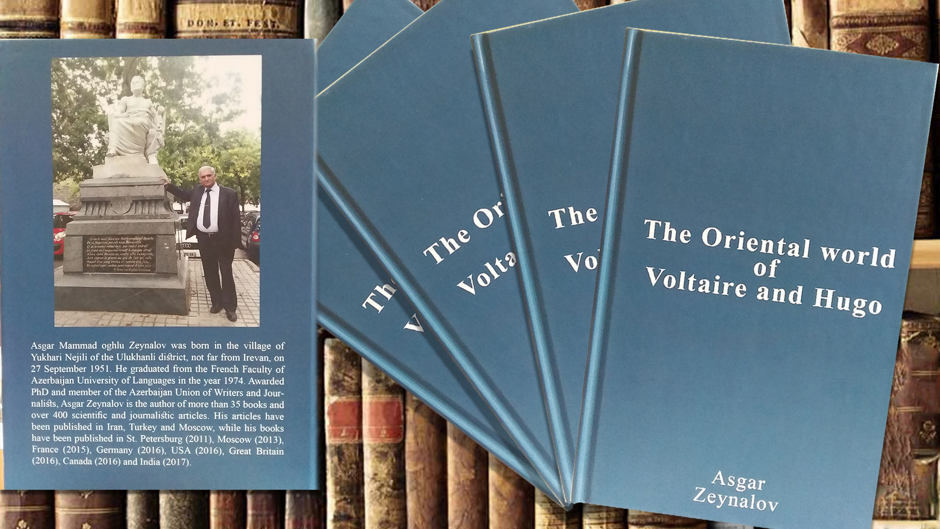 Professor Asker Zeynalov’s "Oriental World of Voltaire and Hugo" has been Published in Sweden